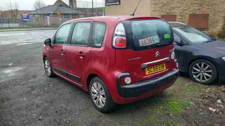 2010 Citroen C3 Picasso 1.6 HDi 16V VTR+ 5dr RED DIESEL MPV Diesel Manual