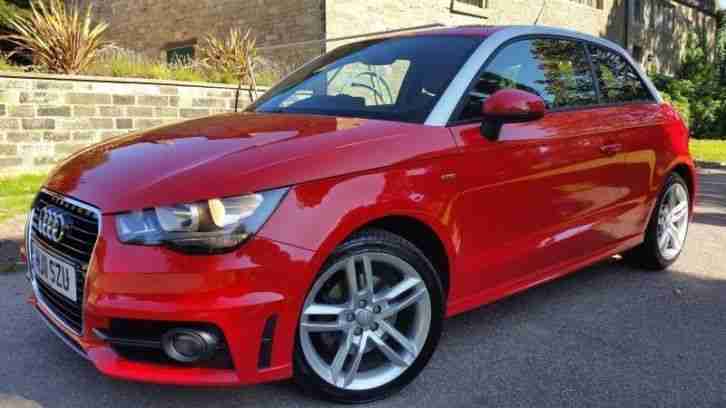 2011 11 AUDI A1 1.6 TDI S LINE SSTOP MODEL IN STUNNING MISANO RED PEARL