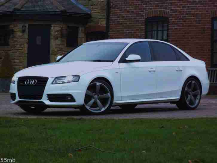 Audi A 4 S Line Black Edition White