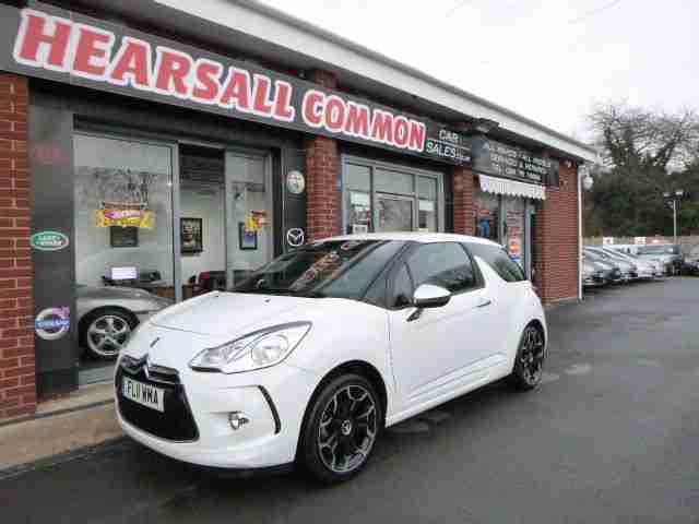 2011 11 CITROEN DS3 1.6 HDI BLACK AND WHITE 3D 90 BHP DIESEL ~ 12M MOT INC!!!