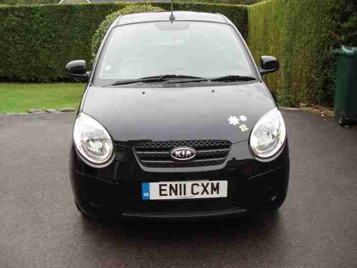 2011 11 KIA PICANTO 1.0 SPICE BLACK DAMAGED REPAIRABLE SALVAGE