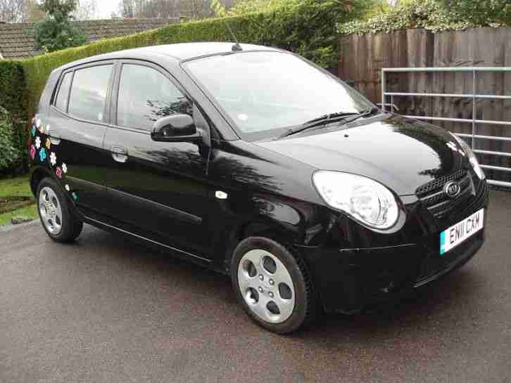 2011 11 KIA PICANTO 1.0 SPICE BLACK DAMAGED REPAIRABLE SALVAGE