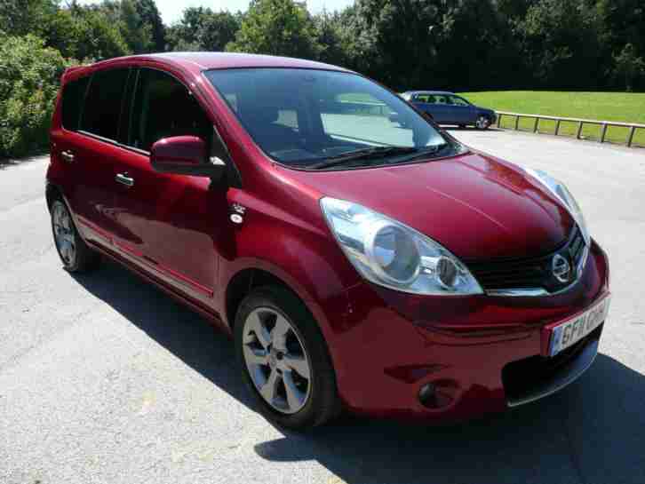 2011 (11) Nissan Note 1.4 16v N-TEC 5 Door Hatchback, Metallic Red