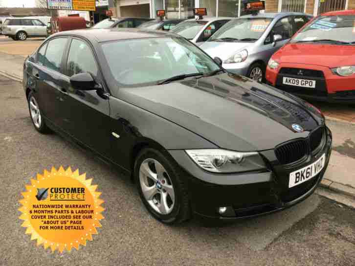 2011 (61) E90 BMW 320d EFFICIENT DYNAMICS 2.0 TD BLACK DIESEL 6SP 4DR SALOON FSH