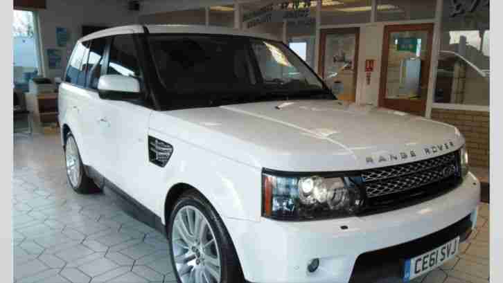 2011/61 RANGE ROVER SPORT 3000CC 255BHP SDV6 WHITE STUNNING 22K MILES FROM NEW