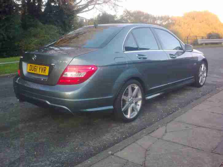 2011 61 REG MERCEDES-BENZ C CLASS ,AUTOMATIC C200 CDI SPORT ED125 CDI BLUE GREY