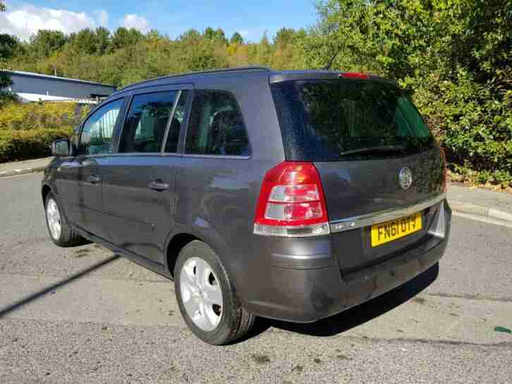 2011 61 REG ZAFIRA EXCLUSIVE 1.8i