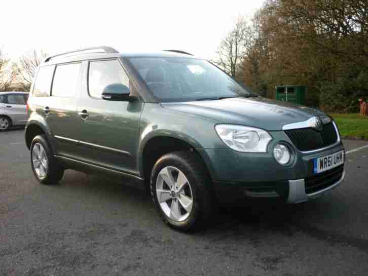 2011 61 Reg Skoda Yeti S Cr Tdi 4x4 Metallic Green Ring 01543/222924