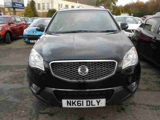 2011 61' SSANGYONG KORANDO DIESEL ESTATE 2.0 EX 5dr 4X4 4WD IN BLACK