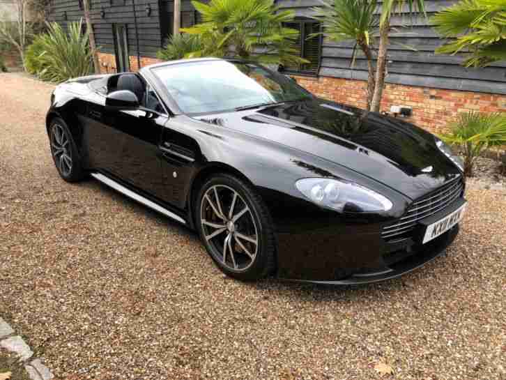 2011 ASTON MARTIN VANTAGE SPORTSHIFT 4.7 S MET BLACK/BLACK 25K MILES FAMSH