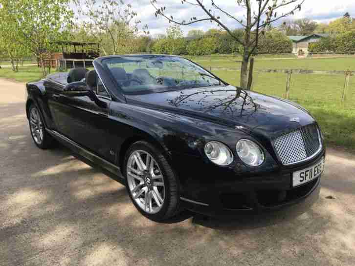 2011 BENTLEY CONTINENTAL GTC SERIES 51 BLACK/BLACK/GREY 43K MLS FBSH STUNNING