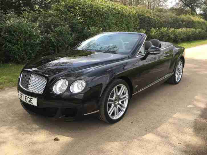 2011 BENTLEY CONTINENTAL GTC SERIES 51 BLACK BLACK GREY 43K MLS FBSH STUNNING