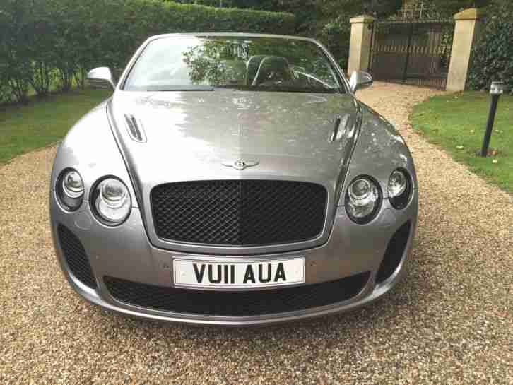 2011 BENTLEY SUPERSPORTS GTC SILVER TEMPEST WITH BLACK QUILTED LEATHER 41K FBSH