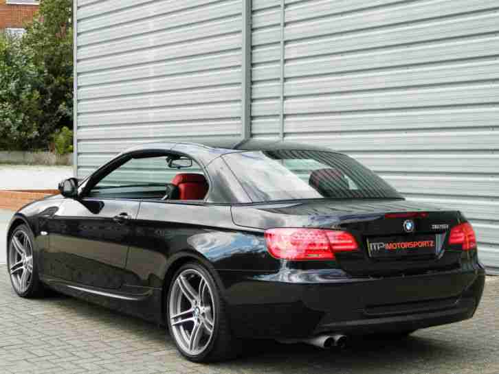 2011 BMW 325I M SPORT AUTO CONVERTIBLE+LOW MILES+RED LEATHER+HEATED SEATS NOT M3