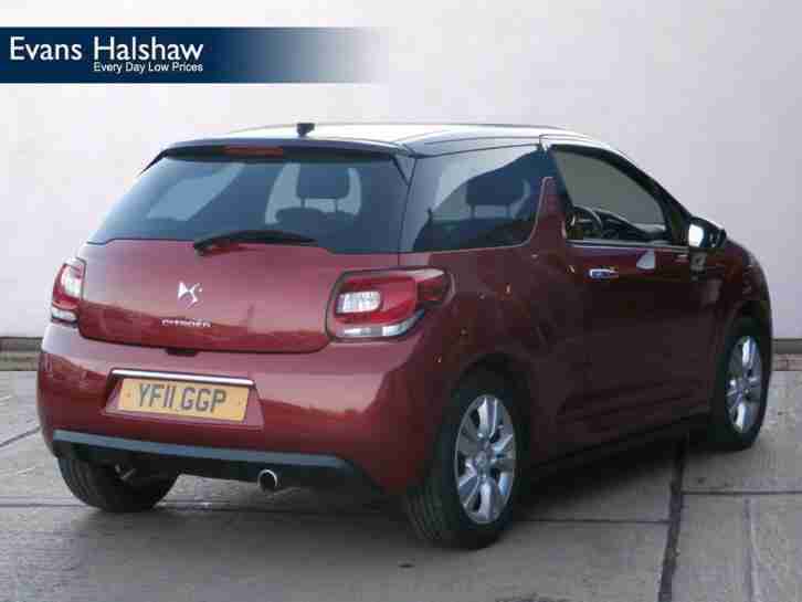 2011 CITROEN DS3 CITROEN DS3 1.6 VTi 16V DStyle 3dr Auto Petrol