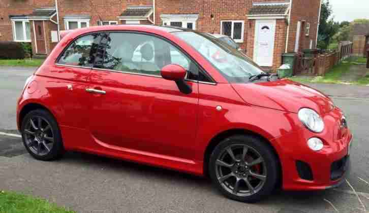 2011 FIAT 500 LOUNGE RED 1.2 (abarth replica, lovely )