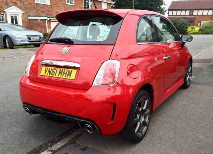 2011 FIAT 500 LOUNGE RED 1.2 (abarth replica, lovely )