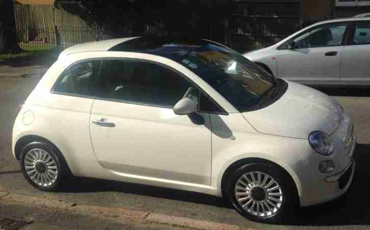 2011 FIAT 500 LOUNGE WHITE