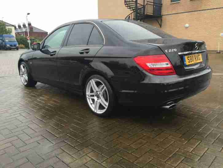 2011 MERCEDES C220 CDI SE BLUEEFFIACY AMG SPEC NEW SHAPE £30 AYEAR TAX HPI CLEAR