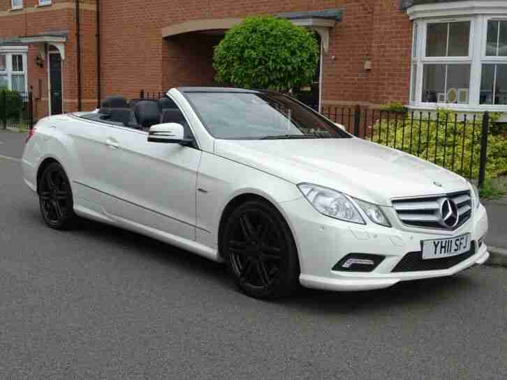 2011 MERCEDES E350 AMG SPORT PACK 3.0 DIESEL B E WHITE CONVERTIBLE 79K MILES