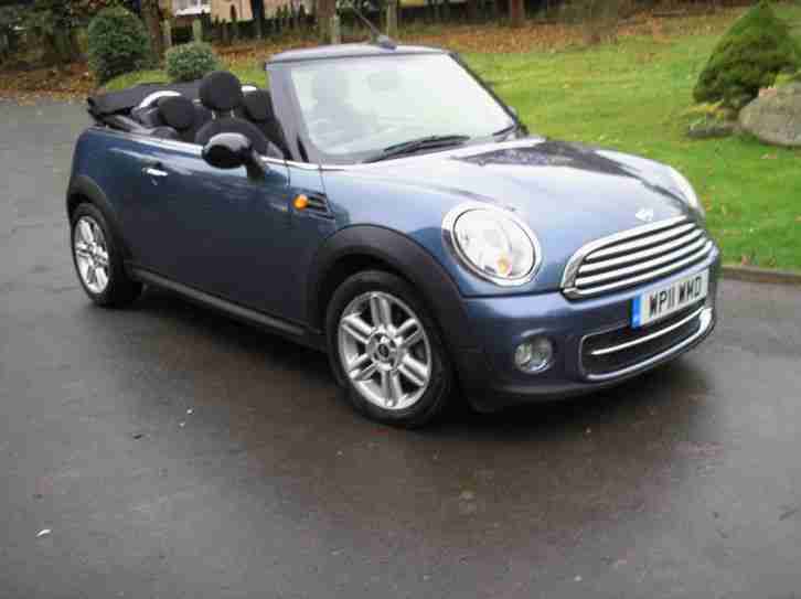2011 MINI COOPER D CONVERTIBLE CHILI PACK BLUE