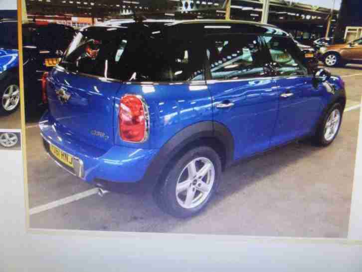 2011 MINI COUNTRYMAN 1.6 Cooper D 30 POUNDS A YEAR TAX