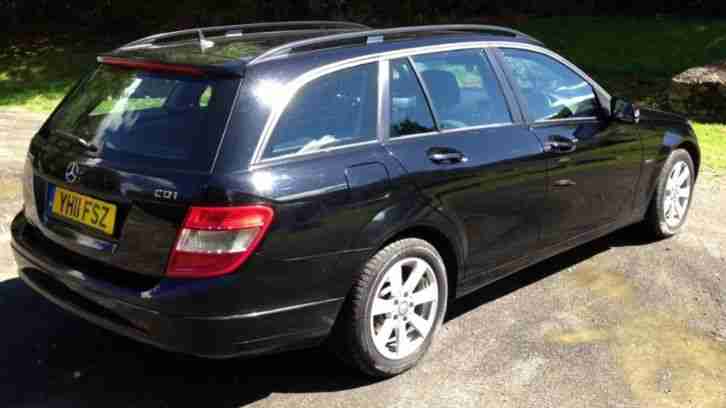 2011 Mercedes Benz C200 CDI estate in black, lovely car very clean!