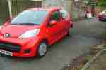 2011 PEUGEOT 107 URBAN RED