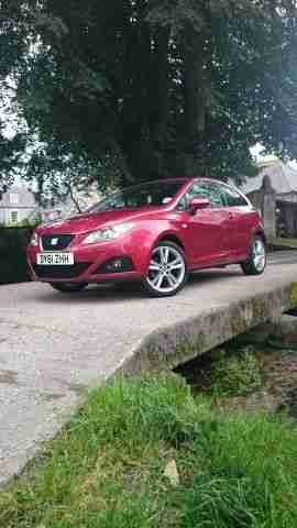 2011 SEAT IBIZA 1.4 SPORTRIDER, RED, VERY LOW MILEAGE