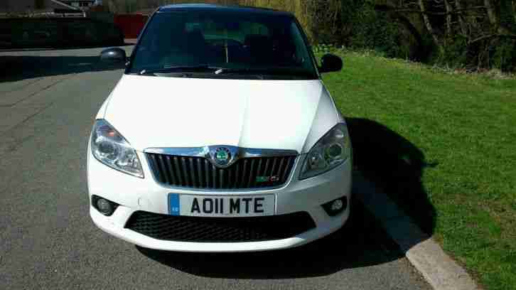 2011 SKODA FABIA 1.4 VRS TURBO AUTO PADDLES 5 DOOR WHITE BLACK ROOF PX SWAP SWOP