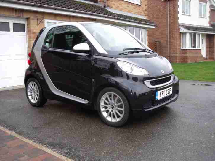 2011 SMART FORTWO PASSION MHD AUTO BLACK FSH 12 MONTHS MOT