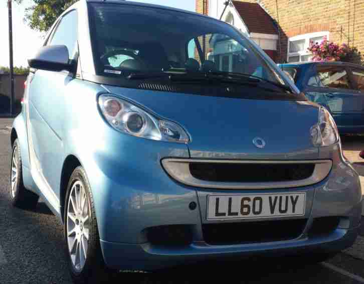 2011 SMART FORTWO PASSION MHD AUTO SILVER BLUE