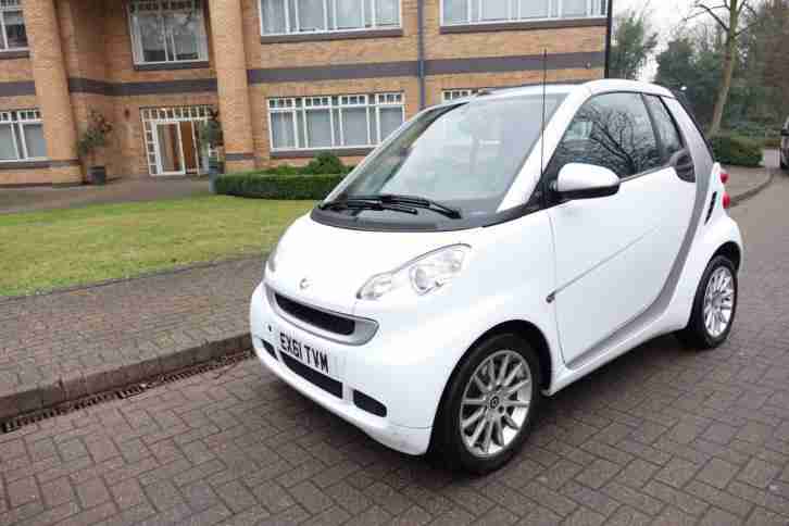 2011 Smart fortwo 1.0 auto Convertible Right Hand drive Lhd UK Registered