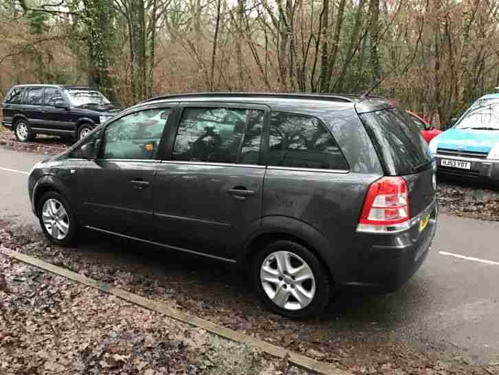 2011 VAUXHALL ZAFIRA EXCLUSIV AUTOMATIC GREY 83K MILES 7 SEATER