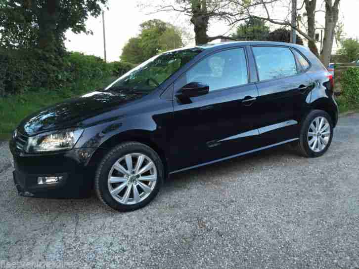 2011 VOLKSWAGEN POLO SEL 1.6 TDI 90 IN BLACK ONE OWNER FULL HISTORY 82,000 MILES