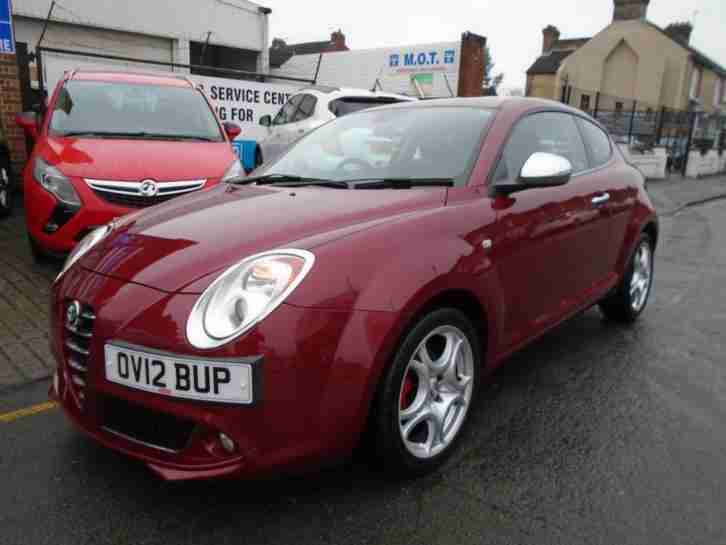 2012 12 ALFA ROMEO MITO 1.4 TB MULTIAIR DISTINCTIVE 3D 135 BHP RED 35000 MILES