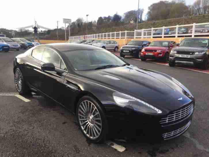 2012 12 ASTON MARTIN RAPIDE 5.9 V12 AUTO SALOON IN ONYX BLACK WITH CREAM