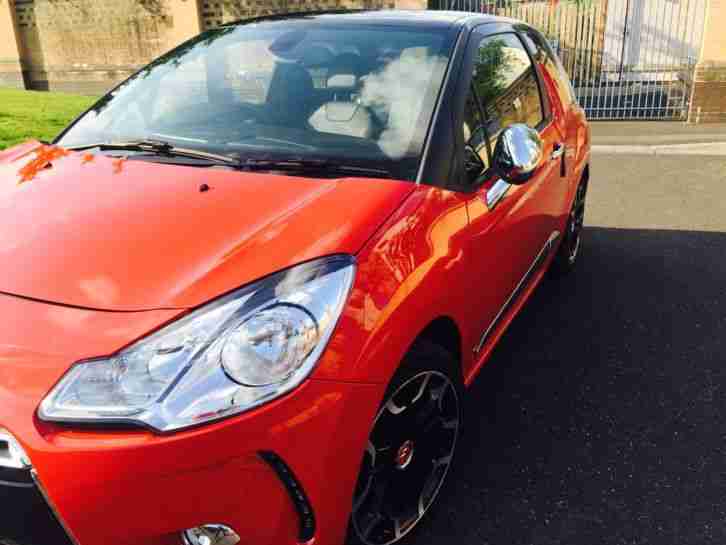 2012 12 CITROEN DS3 1.6 HDI 110BHP AIRDREAM DSPORT PLUS RED