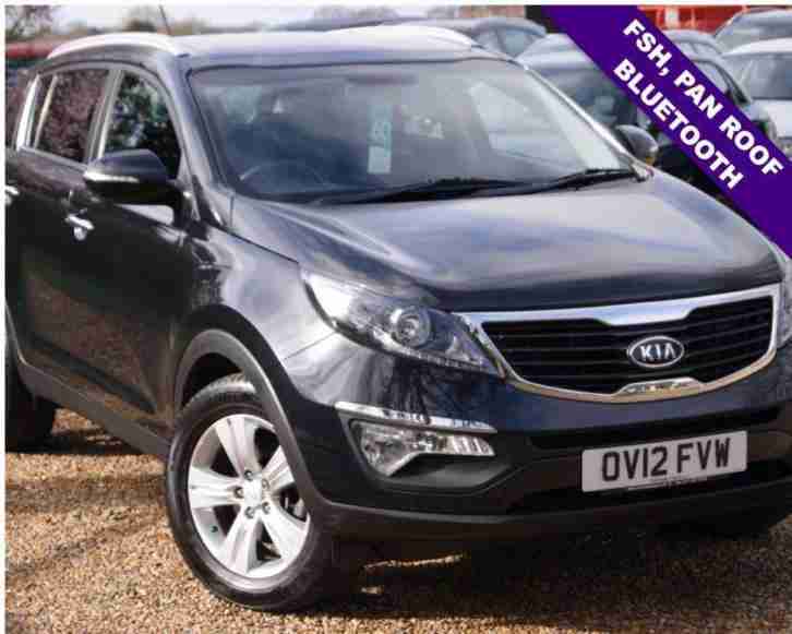 2012 12 KIA SPORTAGE 1.7 CRDI 2 5D 114 BHP DIESEL, FSH, PAN ROOF, MOT FEB 2018