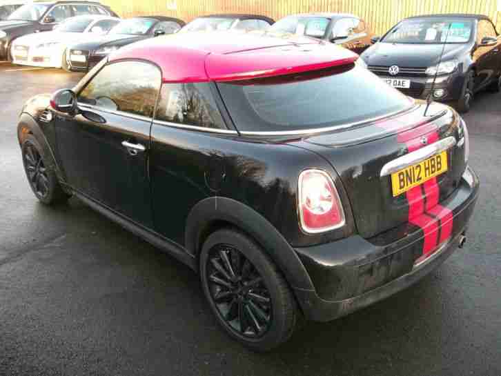 2012 12 Mini 1.6 Coupe Cooper Chili Pack - 26k FMSH - 1 Owner - LOW MILEAGE