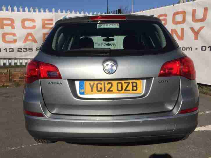 2012 12 VAUXHALL ASTRA 1.7 EXCLUSIV CDTI ECOFLEX 5D 108 BHP DIESEL