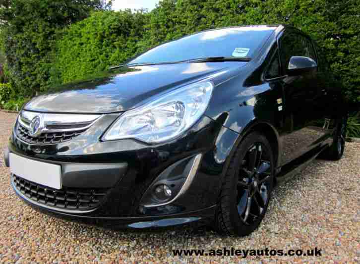 2012 12 VAUXHALL CORSA 1.2i LIMITED EDITION RARE BLACK FACELIFT 1 OWNER