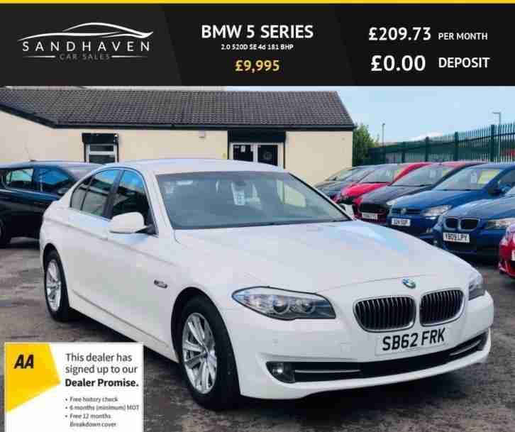 2012 62 BMW 5 SERIES 2.0 520D SE 4D 181 BHP DIESEL