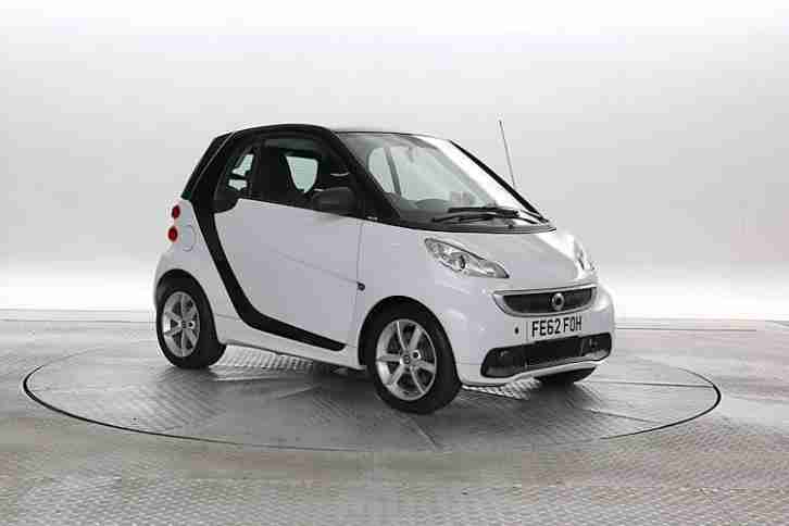 2012 (62 Reg) Smart Fortwo 1.0 Pulse Crystal White COUPE PETROL AUTOMATIC