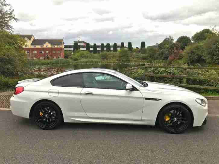 2012/62 WHITE BMW 6 SERIES 640D M SPORT COUPE 52K MILES HPI CLEAR TOP SPEC