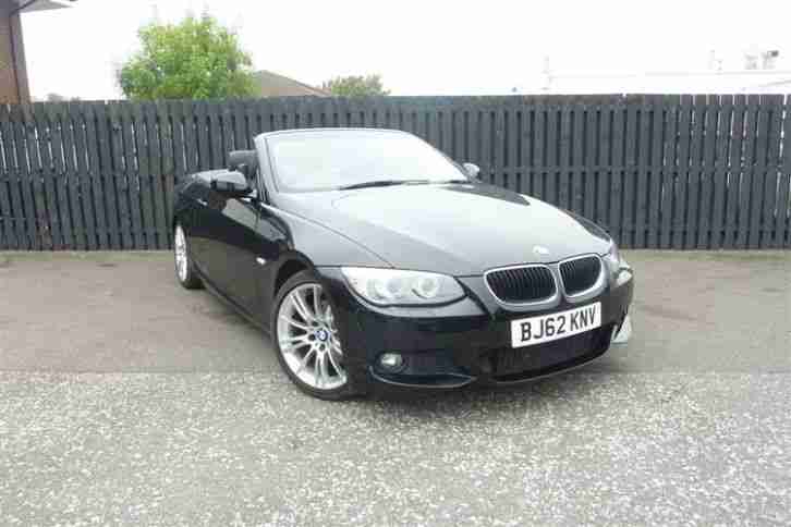 2012 BMW 3 Series Convertible 3 Diesel Convertib 320d M Sport 2dr Diesel Black A