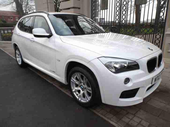 2012 BMW X1 2.0TD xDrive20d M Sport DIESEL 4X4 WHITE 6SPEED 44.000 MILES AIR/CON