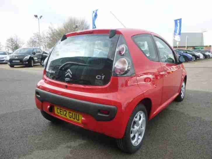 2012 Citroen C1 1.0i VTR+ 3dr [AC] Petrol Red Manual