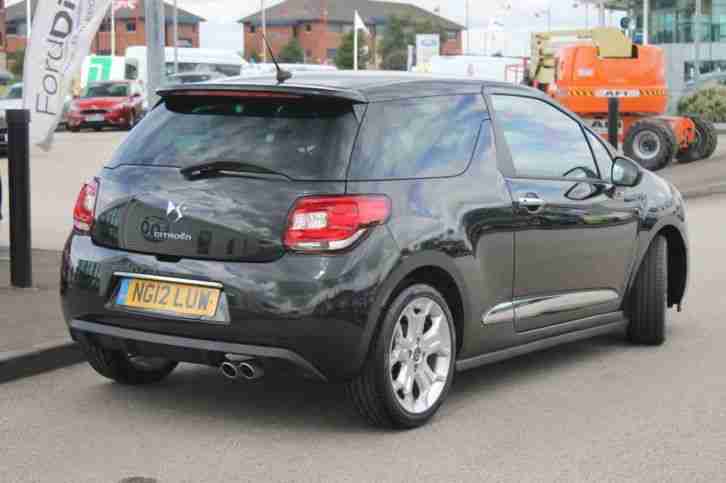2012 Citroen DS3 1.6 e-HDi 110 Airdream DSport 3dr Diesel Black Manual