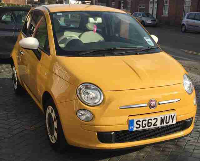 2012 FIAT 500 COLOUR THERAPY YELLOW